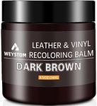 Leather Recoloring Balm - Leather Repair Kit for Furniture, Leather Dye, Recolor, Renew, Repair & Restore Aged, Faded, Cracked, Peeling and Scuffed Leather (Dark Brown)