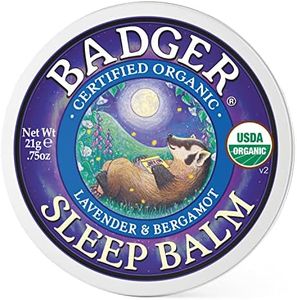 Badger - Sleep Balm, Lavender & Bergamot, Natural Sleep Balm, Scented Relaxing Balm for Children and Adults, Calming Night Balm, Organic Sleep Balm, 0.75 oz