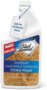 Black Diamond Stoneworks Limestone & Travertine Stone Wash Concentrate – pH Neutral Cleaner for All Sealed & Unsealed Natural Stone Floors Including Marble, Slate, Granite & More. (1 Quart)