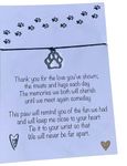 Pet Loss Sympathy Card Cat Dog Bereavement Memorial Card Paw Print Heart In Memory Of Message