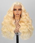 Arabella 613 Lace Front Wig Human Hair 13x4 Blonde Lace Front Wigs Human Hair 230% Density Loose Body Wave 613 Frontal Wig Pre Plucked With Baby Hair (26 inch, 613 13X4 Loose Body Wave Wig)