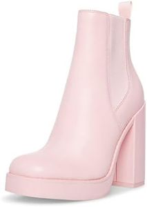 Steve Madden Women's Triple Chelsea Boot, Pink Leather, 9.5