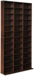 Artiss Bookshelf, Adjustable Book Shelf Bookcase Corner Display Cabinet Storage Shelves Bookshelves Stand CD DVD Rack Living Room Office Furniture, Holds 1116 CDs 528 DVDs 18mm Thick Frame Brown