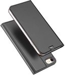 ELICA Wallet Flip Cover for iPhone 6s Plus, PU Leather Wallet Case Kickstand | TPU Inside | Magnetic Closure | Full Body Protection Flip Cover for iPhone 6s Plus - Black