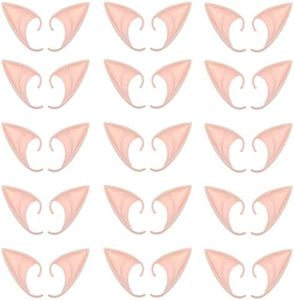 15 Pair Fairy Pixie Elf Ears for Cosplay Halloween Christmas Any Themed Party, Short Style