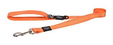 Rogz Utility Extra Large 1" Lumberjack Fixed 6' Long Reflective Dog Leash, Orange