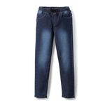 Urbano Juniors Boy's Blue Regular Fit Washed Denim Jogger Jeans Stretchable (junjogpullsprboy-mblue-13-14)