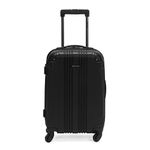 Kenneth Cole Reaction Out Of Bounds Wheel Upright Carry-on Luggage, Midnight Black, 20-Inch Carry On, Out of Bounds Luggage Collection Lightweight Durable Hardside 4-wheel Spinner Travel Suitcase Bags