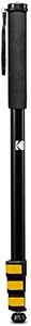 KODAK PhotoGear 72” Portable Monopod | 21”-72” Lightweight Aluminum Monopod | 4-Section Flip Lock Adjustment, Smartphone Adapter, Rubber Foot with Retractable Spike, Wrist Strap & Bonus E-Guide & Case