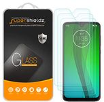 Supershieldz (3 Pack) Designed for Motorola (Moto G7 Plus) Tempered Glass Screen Protector, Anti Scratch, Bubble Free