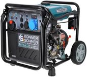 Könner & Söhnen KS 8100iEG LPG/petrol inverter generator 8000 W,with UK Plug Sockets 1 x 13A 230V,1 x CEE 230V 32A,2 USB ports,copper winding,silent inverter generator,dual fuel generator