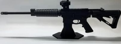 ParaBellum Designs Rifle Display Stand AR15, Compatible with Rifle SBR, 30 Round Gen 2 and Gen 3, Pistol Mount, No Assembly Required