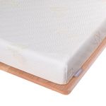 Newentor® 4 Inch Memory Foam Mattress Topper Double Bed - 10cm Dual-Layer Mattress Topper with Removable Zipped Cover - Cooling Mattress Topper for Back and Neck Pain, Double White