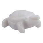 White Marble Home Decorative, Good Luck Tortoise/Turtles - White Turtle 4 inch Medium Size