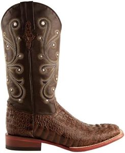 Ferrini Mens Print Crocodile S-Toe Print Crocodile S-Toe Brown Size: 8.5 US / 7.5 AU