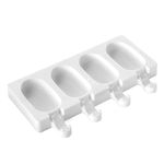 Silikomart Mini Ice-Cream Silicone Bar Mould Set, Classic, White