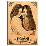 Amazing gifts Unique Friendship Day Gift - Personalize Engraved Wooden Plaque 6X4, Tabletop