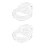 Patio Umbrella Hole PlugTable Umbrella Hole Ring Set, Plastic Parasol Hole Rings Table Insert Standard Size Umbrella Hole Plug for Patio Umbrellas 1.65'' in Diameter or Smaller (Pack of 2, Natural)