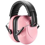 ProCase Noise Reduction Safety Earmuffs, SNR 34dB Noise Cancelling Headphones for Adults Kids Autism, Adjustable Sound Proof Hearing Protection for Shooting Mowing Construction -Pink