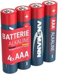 ANSMANN AAA Size Batteries [Pack of 4] Long Lasting Alkaline Disposable AAA Type 1.5V Battery For Cordless Phone Handsets, Toys, Digital Cameras, Remote Controls & Game Consoles