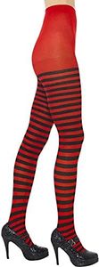 Fever Women's Opaque Tights and Striped - Multi - One Size Black/Green