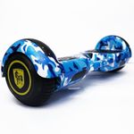 zipomo Fast and Agile Hoverboard with Responsive Control and Robust Motor Power, LED LIghts Up Wheels & Bluetooth Speaker (Multi Colour - Special Edition)