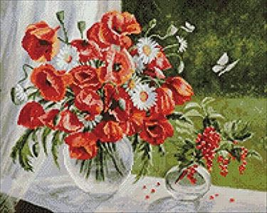 Diamond Art Poppies 50х40 Cs2621 - Diamond Painting Kit