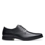 Clarks Mens Howard Over Black Leather (26174925) UK-7