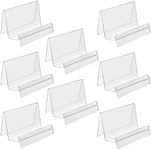 BTSKY Pack of 8 Clear Acrylic Busin