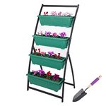 Coilyhill - 6-ft Vertical Garden Planter Tower - Raised Tiered Outdoor Plant Box Bed for Herb, Flower & vegetable