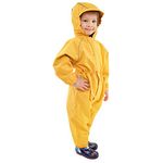 JAN & JUL Rain Suit for Baby Girls and Boys, Waterproof Coverall (Cozy-Dry: Yellow, Size: 2 Years)