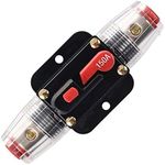 ANJOSHI Circuit Breaker 150amp 20-150A Inline Fuse Holders for Car Audio and Amps Overload Protection Reset Fuse Inverter 12V-48V DC Replace Fuses