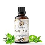 Florona Patchouli Premium Quality Essential Oil - 1 fl oz, Therapeutic Grade for Fuller Hair, Skin, Diffuser Aromatherapy, Soap Making, Candle Making