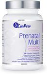 CanPrev Prenatal Multi 120 v-caps - Prenatal Vitamins with Folic Acid for Pregnancy & Breastfeeding, Women's Prenatal Multivitamin & Mineral, 1000 mcg Active Folate