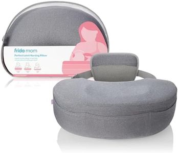 Frida Mom Nursing Pillow, Adjustable Breastfeeding Pillow for Mom & Baby Comfort with Back Support, Customizable Wrap Around Waist Strap, and Pockets for Heat Relief