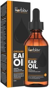 Organic Ear Oil for Ear Infections - Natural Eardrops for Infection Prevention, Swimmer's Ear & Wax Removal - Kids, Adults, Baby, Dog Earache Remedy - with Mullein, Garlic, Calendula, Made in USA