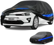 Molebt Hatchback Car Cover Waterproof All Weather, Universal Fit Toyota Yaris, Honda Fit, Kia Rio, Mini Cooper Coupe/Convertible, Mitsubishi Mirage, Chevrolet Bolt/Sonic etc.