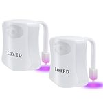 LAVAED Motion Sensor Toilet Night Light,8 Colors Changing Body Motion Sensor Toilet Bowl Seat Lamp for Bathroom (2 Pack)