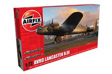 Airfix Model Set - A08013A Avro Lancaster B.III Model Building Kit - Plastic Model Plane Kits for Adults & Children 8+, Set Includes Sprues & Decals - 1:72 Scale Model