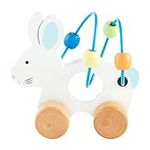 Mud Pie Bunny Abacus Toy, Blue, 5" 