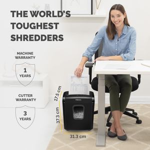 Fellowes Powershred 6M Shredder – 6-Sheet Cross-Cut Paper Shredder