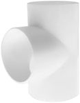 6 Inch Duct Connector Splitter TTZEZE Plastic Hose Adapter Splitter for Round Pipe Connector Exhaust Fan Dryer Vent Hose T Shape Connector 3 Way Fitting White