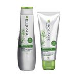 Biolage Professional Fiberstrong Anti-Breakage Shampoo & Conditoner, 95% less breakage & Reduces Hairfall, Makes Hair 12x Stronger, With Bamboo, Vegan & Cruelty-Free, 200ml + 98g