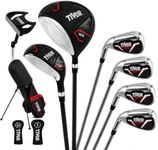 Golf Clubs Set for Men Left Hand Black 7 Pieces