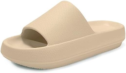 Donpapa Zapatillas Mujer Chanclas Hombre Sandalias Baño Piscina Playa Zapatos Verano Nube Pala plataforma Pantuflas Comodas YZ Caqui 39-40