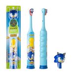 FIREFLY Clean N' Protect, Sonic The Hedgehog Toothbrush with 3D hygienic Cover, Premium Soft Bristles, Anti-Slip Grip Handle, Battery Included, Ages 3+, 1 Count