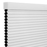 Changshade Blackout Blinds, Cordless Cellular Shades, 1 Inch Blackout Shades, Room Darkening Blinds, Pull Down Window Shades, Easy to Install Honeycomb Window Blinds for Home&Office, White