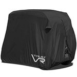 Toiles VR 2 Passenger Golf Cart 210D Cover Waterproof, Sunproof, Snowproof, Outdoor Fits Most Brands - Black