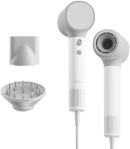 Laifen Neo Secador de Pelo con Motor Sin Escobillas de 110 000 RPM, 200 Millones de Iones Negativos y Control de Temperatura, Ultraligero 390 g, Bajo Ruido 59dB, 2 Boquillas Magnéticas (Blanco)