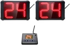 GAN XIN Basketball Shot Clock Timer,12/24/25/30/35/40/60 Seconds Countdown Timer, Portable Shot Clock with Buzzer for All Sports